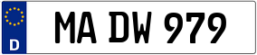 Trailer License Plate